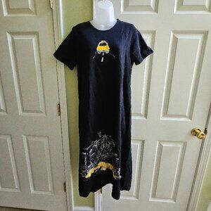 Vintage Trisha's New York City Taxi Black Maxi Dress Size Small
